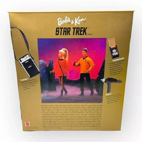 Star Trek Barbie and Ken 30th Anniversary 1996 Collectors Edition Vtg NEW IN BOX - Picture 10 of 10